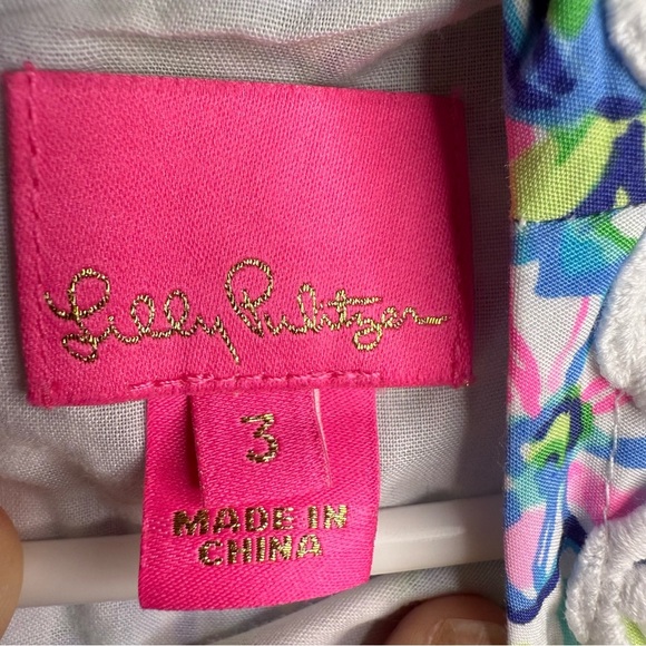 Lilly Pulitzer Girls Little Lilly Classic Maxi Multi Lilly's House EUC SIZE 3 - Picture 7 of 10